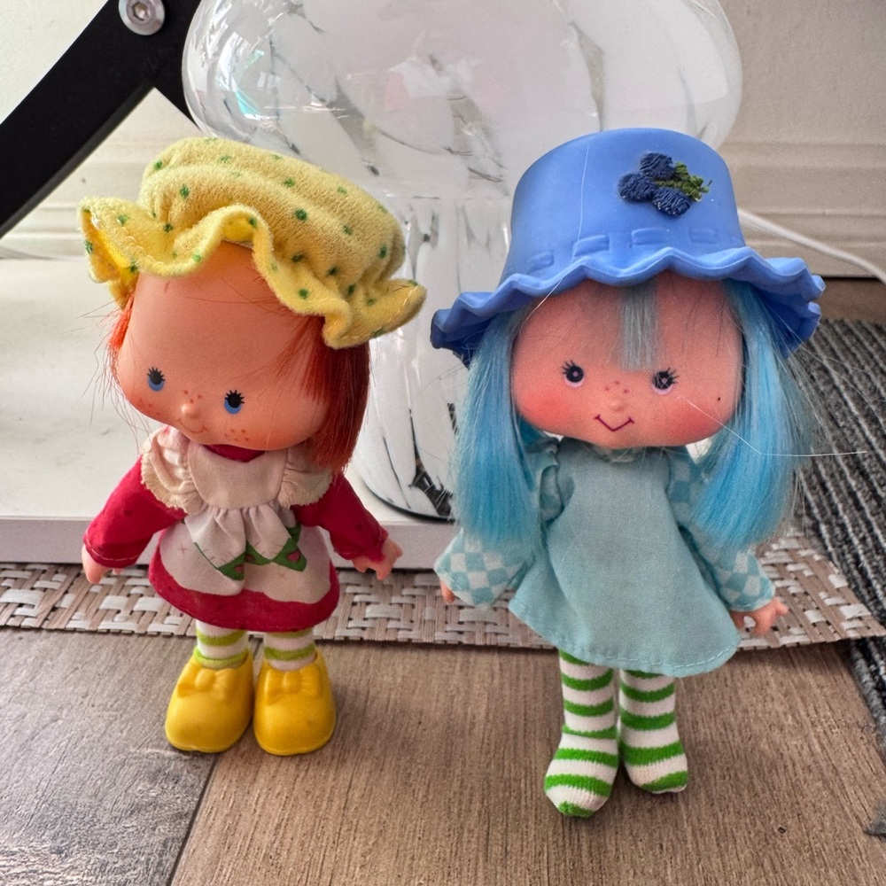 Kenner American Greetings Vintage Dolls 80s strawberry & blueberry